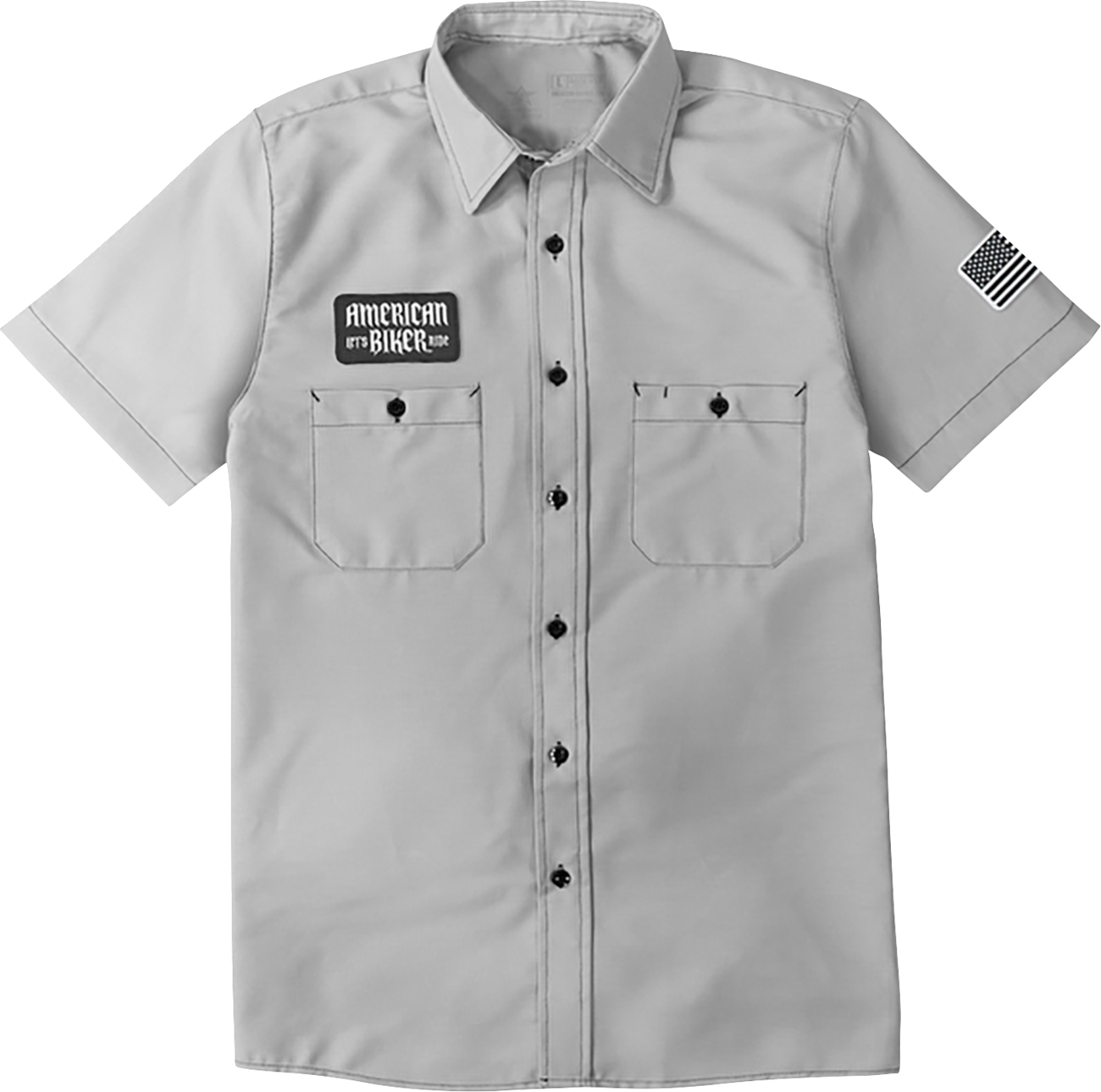 American Biker Biker Sam Contrast Stitch Shop Shirt