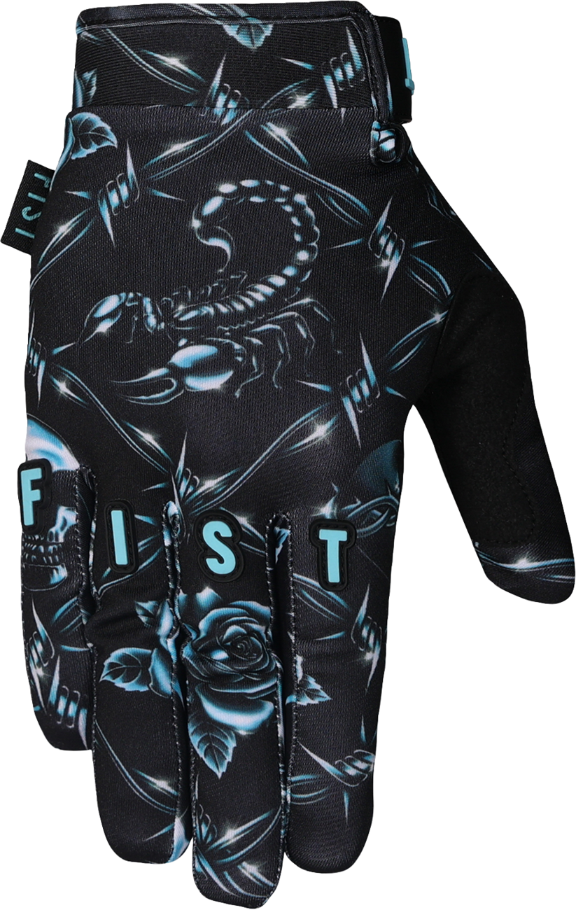 Fist Handwear Strapped Chrome Gloves
