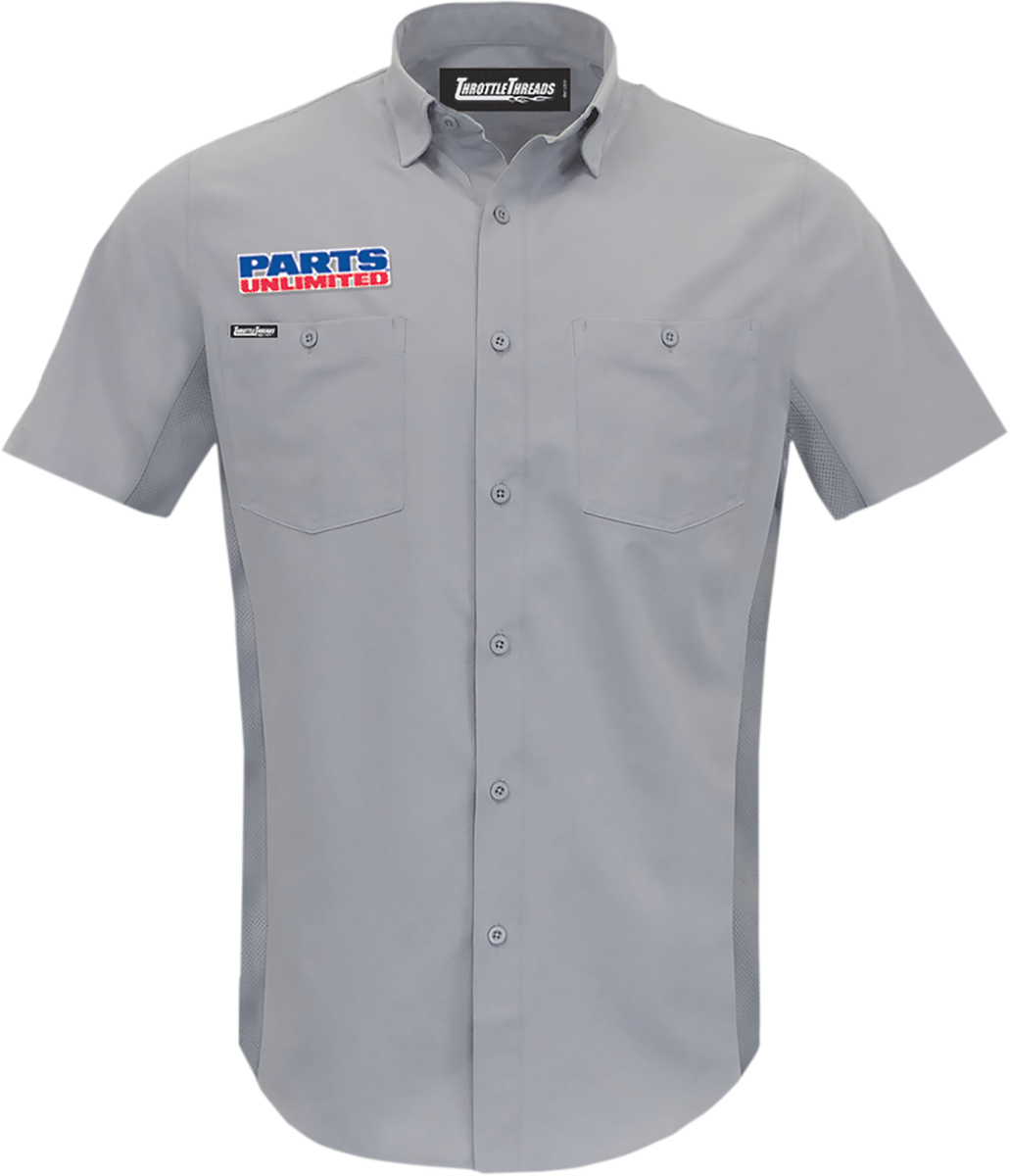 Throttle Threads Parts Unlimited Vented Shop Shirt