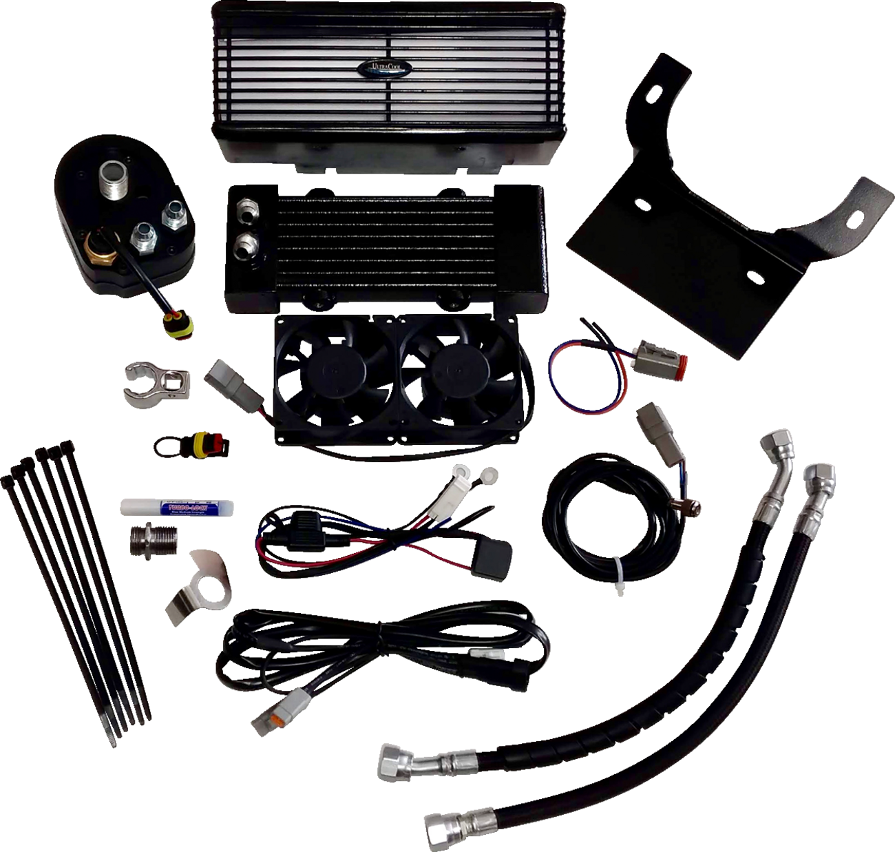 Ultracool 3.0 Below Regulator Mount Oil Cooler with Fan Kit