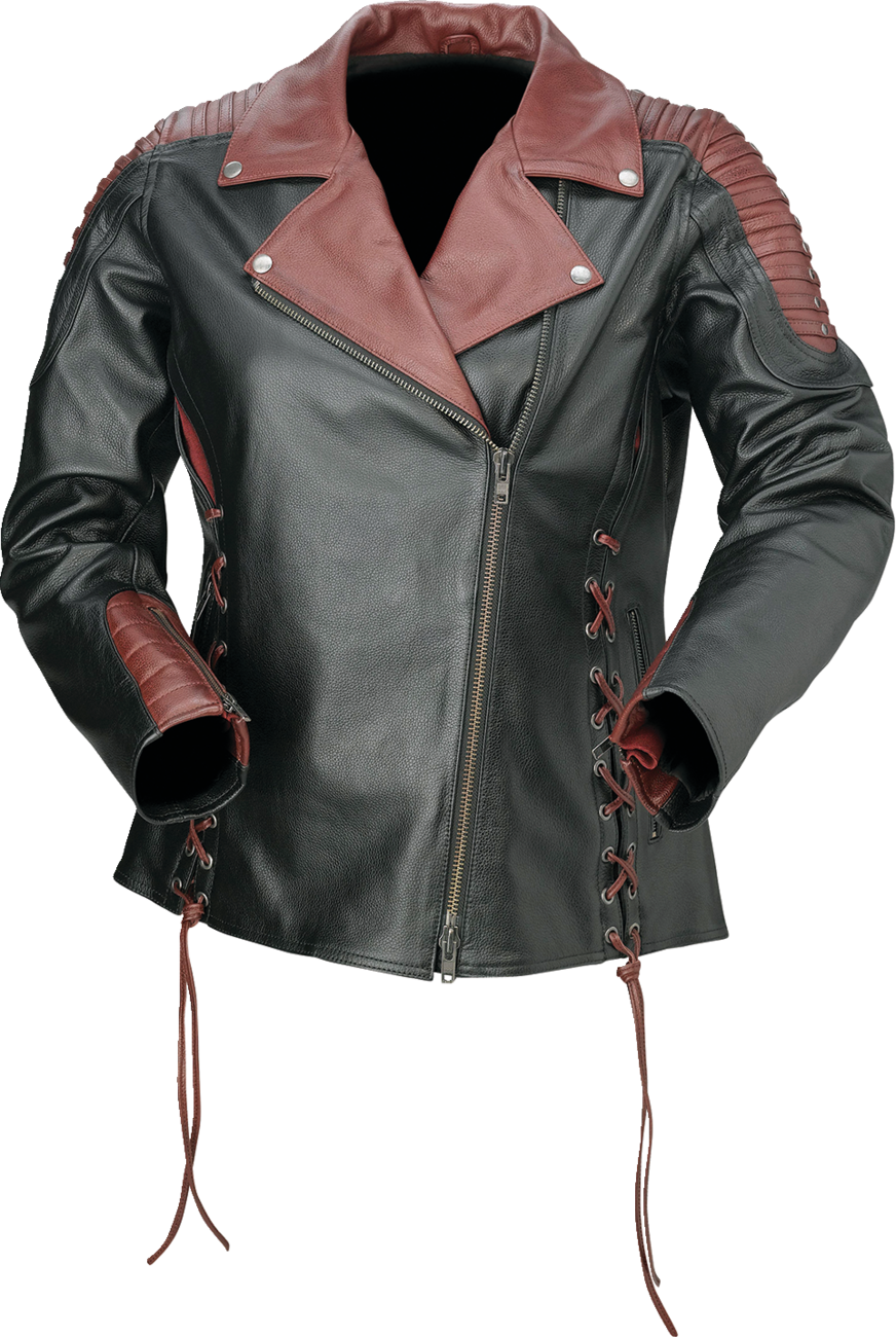 Z1R Women's Combiner Leather Jacket