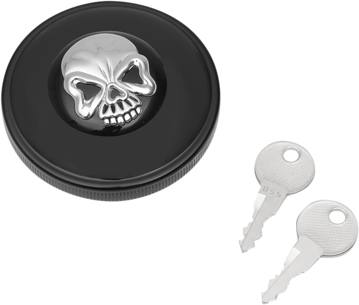 Drag Specialties Screw-In Locking Skull Gas Cap