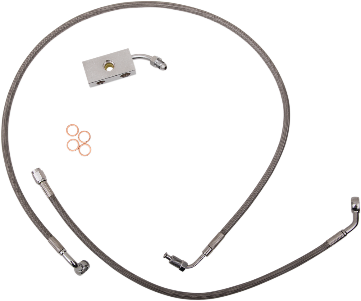 LA Choppers Stainless Steel Brake Line Kit