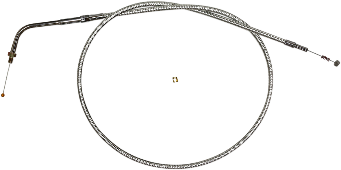 Magnum Shielding Sterling Chromite II Braided Idle Cable for Harley-Davidson