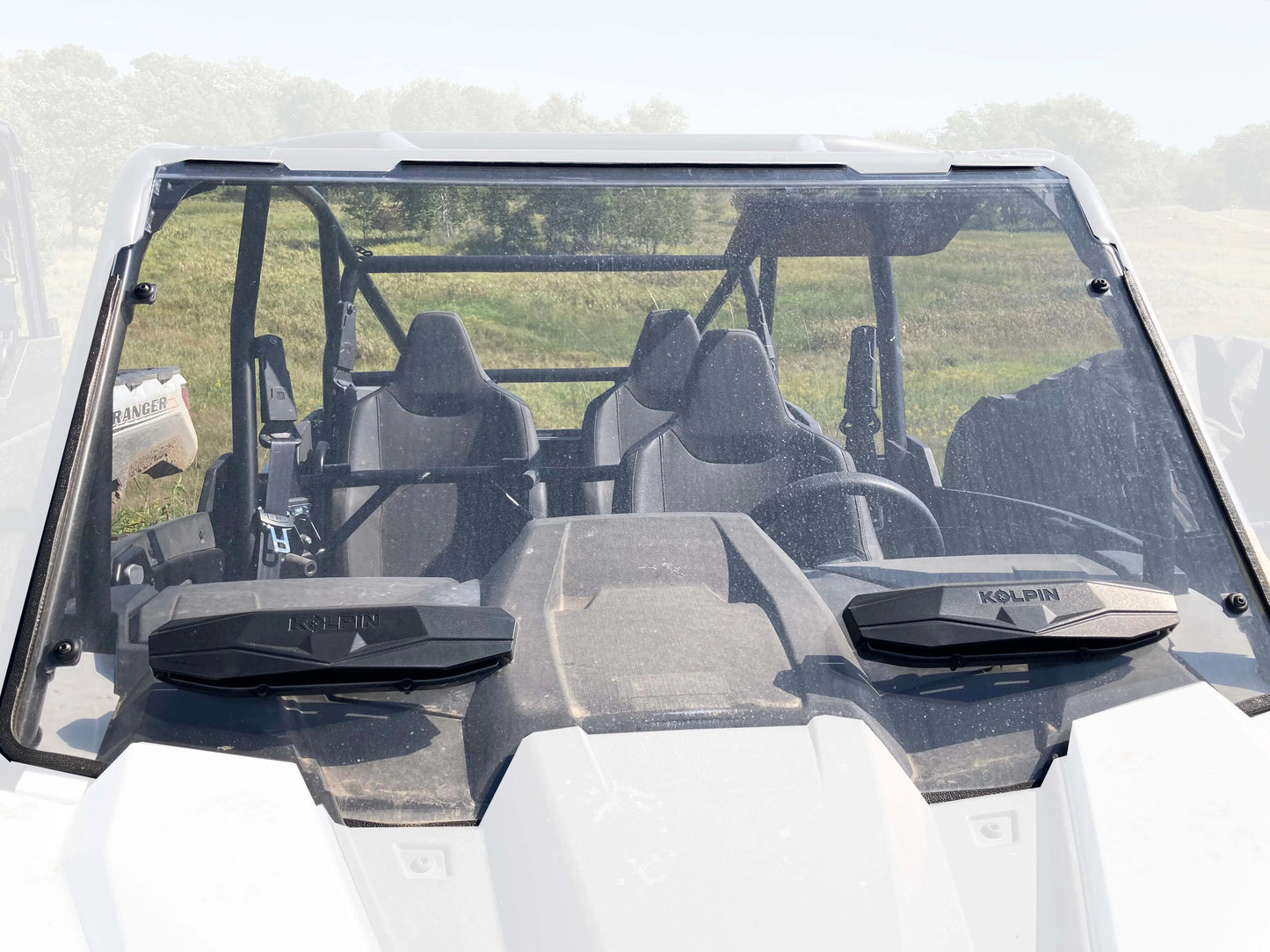 Kolpin Front Poly Windshield - Full Fixed Vented