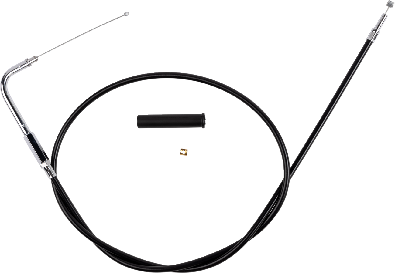 Drag Specialties Black Vinyl Idle Cable