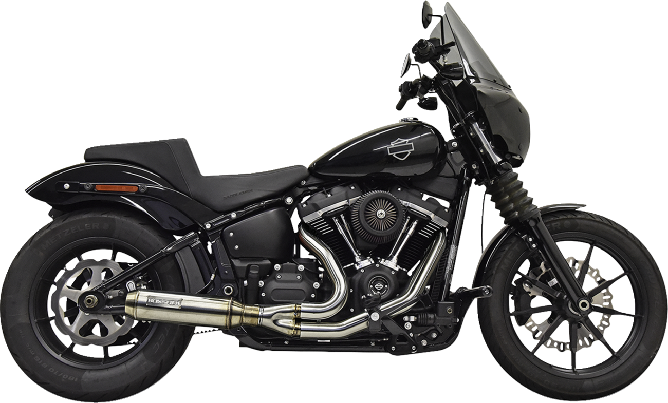 Bassani Xhaust 2-into-1 Exhaust System with Superbike Muffler Catalytic Converter - 49 State