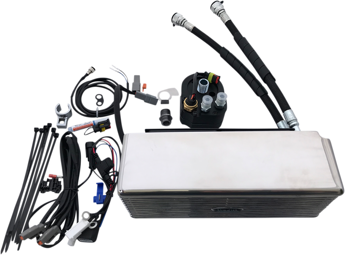 Ultracool 3.0 Below Regulator Mount Oil Cooler with Fan Kit for Dyna