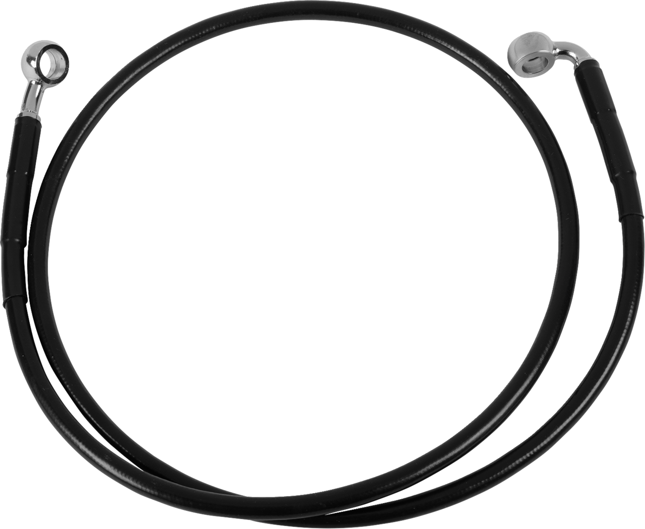 Drag Specialties Extended Length Black Vinyl Brake Line Kit