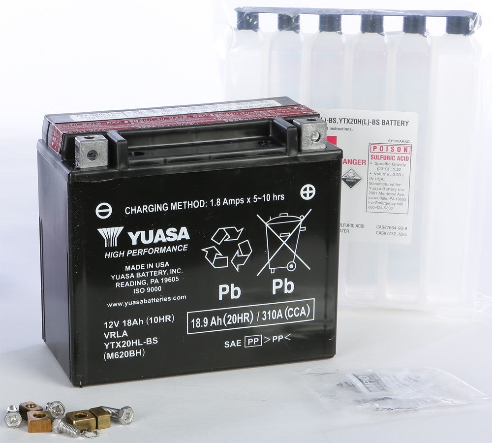 YUASA AGM Maintenance Free Battery