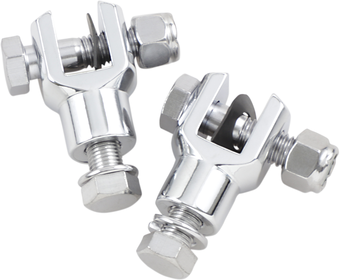 Drag Specialties Replacement Chrome Foot Peg Clevis Mounts