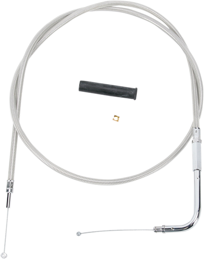 Drag Specialties Stainless Braided Throttle Cable