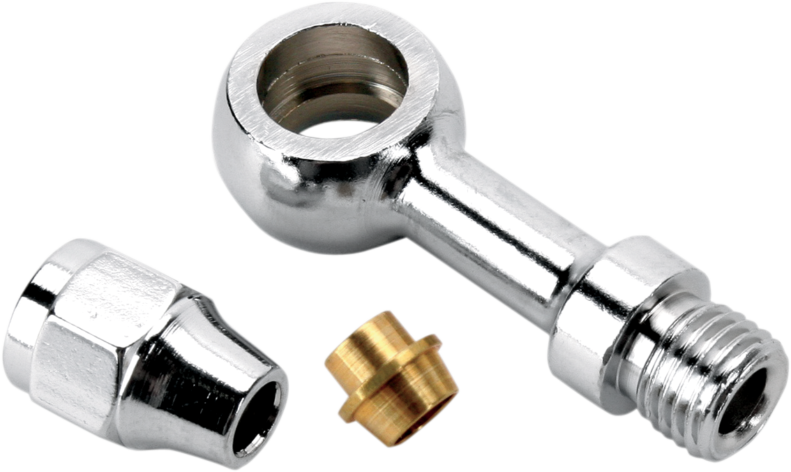 Drag Specialties Chrome Steel Banjo Fitting