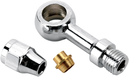 Drag Specialties Chrome Steel Banjo Fitting