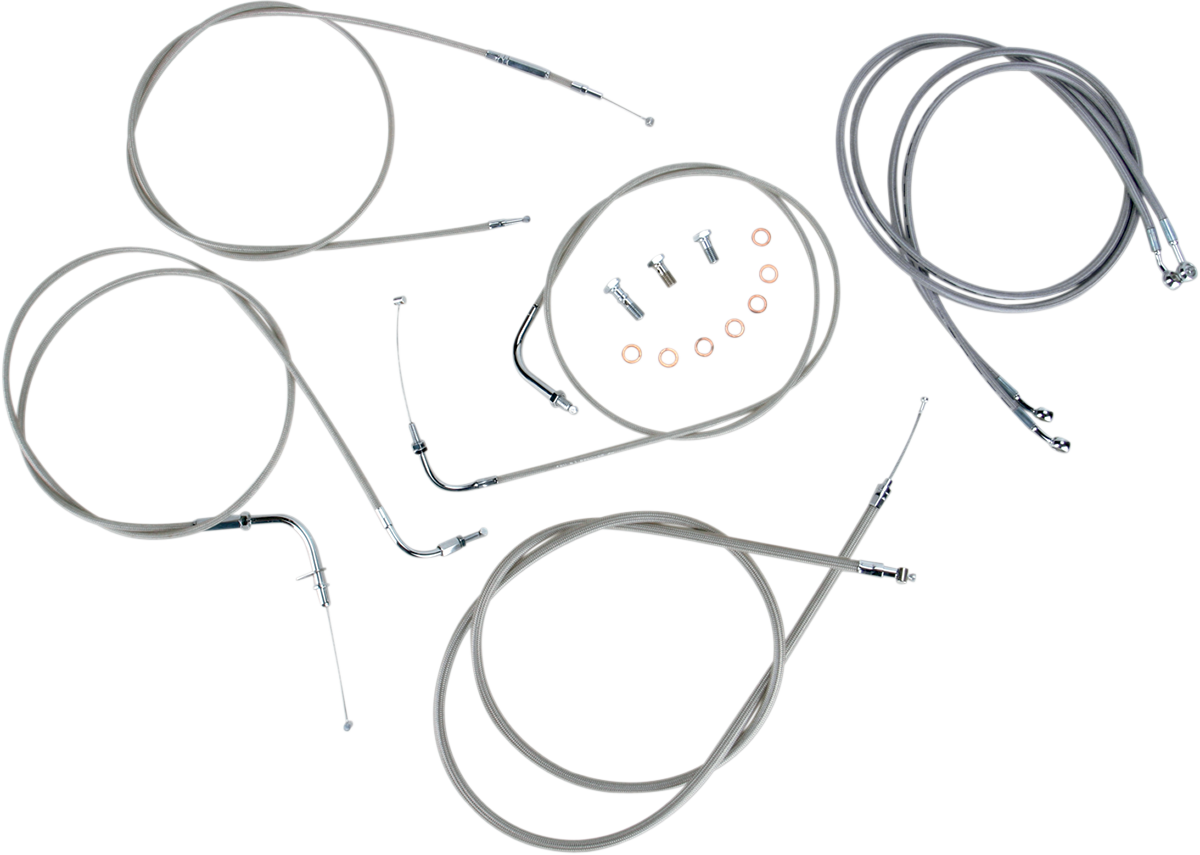 Baron Stainless Handlebar Cable/Line Kit