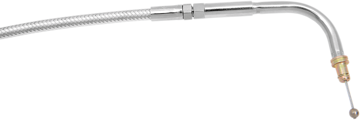 Magnum Shielding Polished Stainless Steel Braided Throttle Cable
