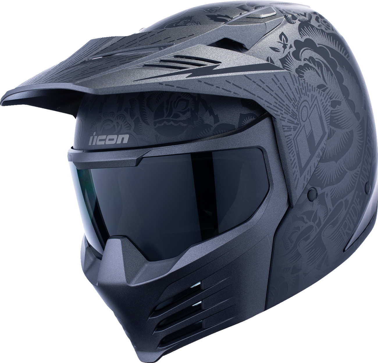 ICON Elsinore Darkgard Helmet