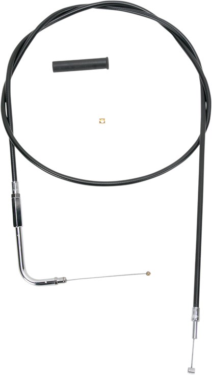 Drag Specialties Black Vinyl Throttle Cable
