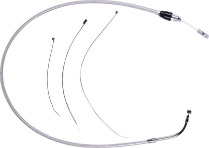 Magnum Shielding Polished Stainless Quick Connect Upper Clutch Cable