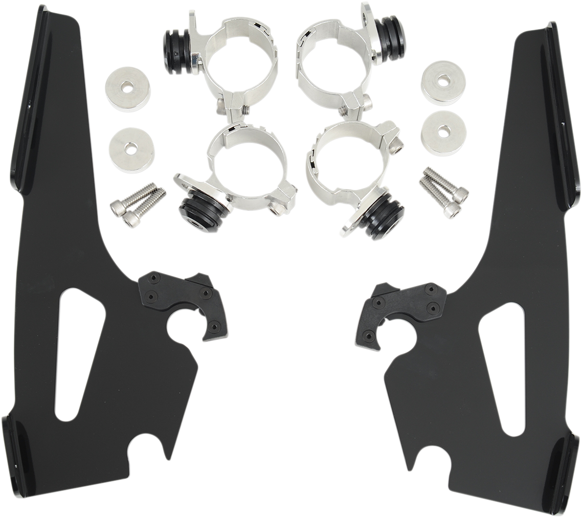Memphis Shades Windshield Batwing Trigger-Lock Complete Mount Kit