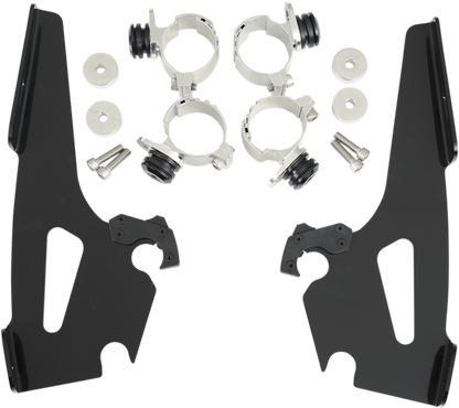 Memphis Shades Windshield Batwing Trigger-Lock Complete Mount Kit