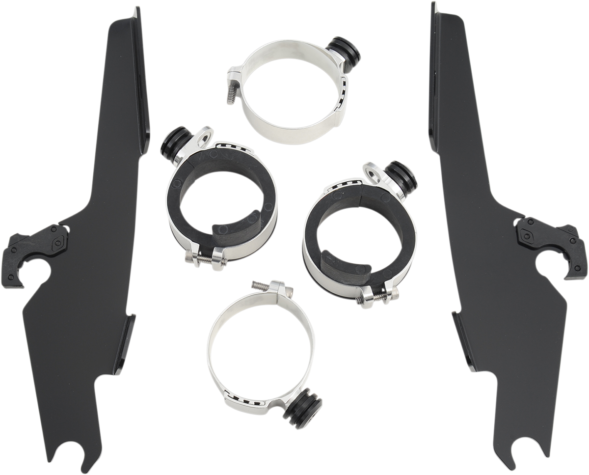 Memphis Shades Windshield Batwing Trigger-Lock Complete Mount Kit