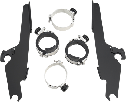 Memphis Shades Windshield Batwing Trigger-Lock Complete Mount Kit