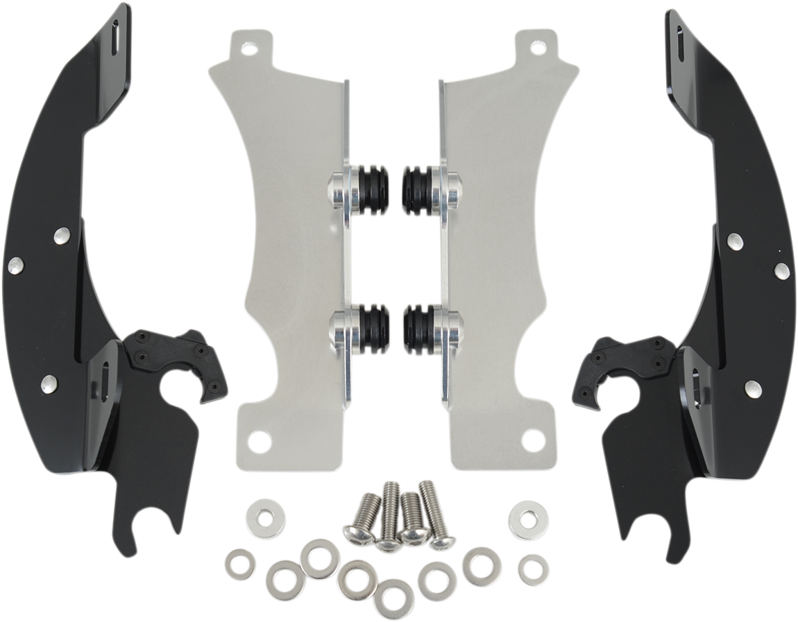Memphis Shades Windshield Batwing Trigger-Lock Complete Mount Kit