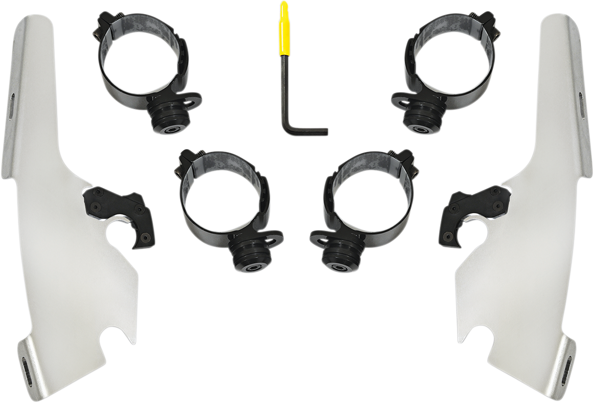 Memphis Shades Fats/Slim Windshield Trigger Lock Complete Mount Kit