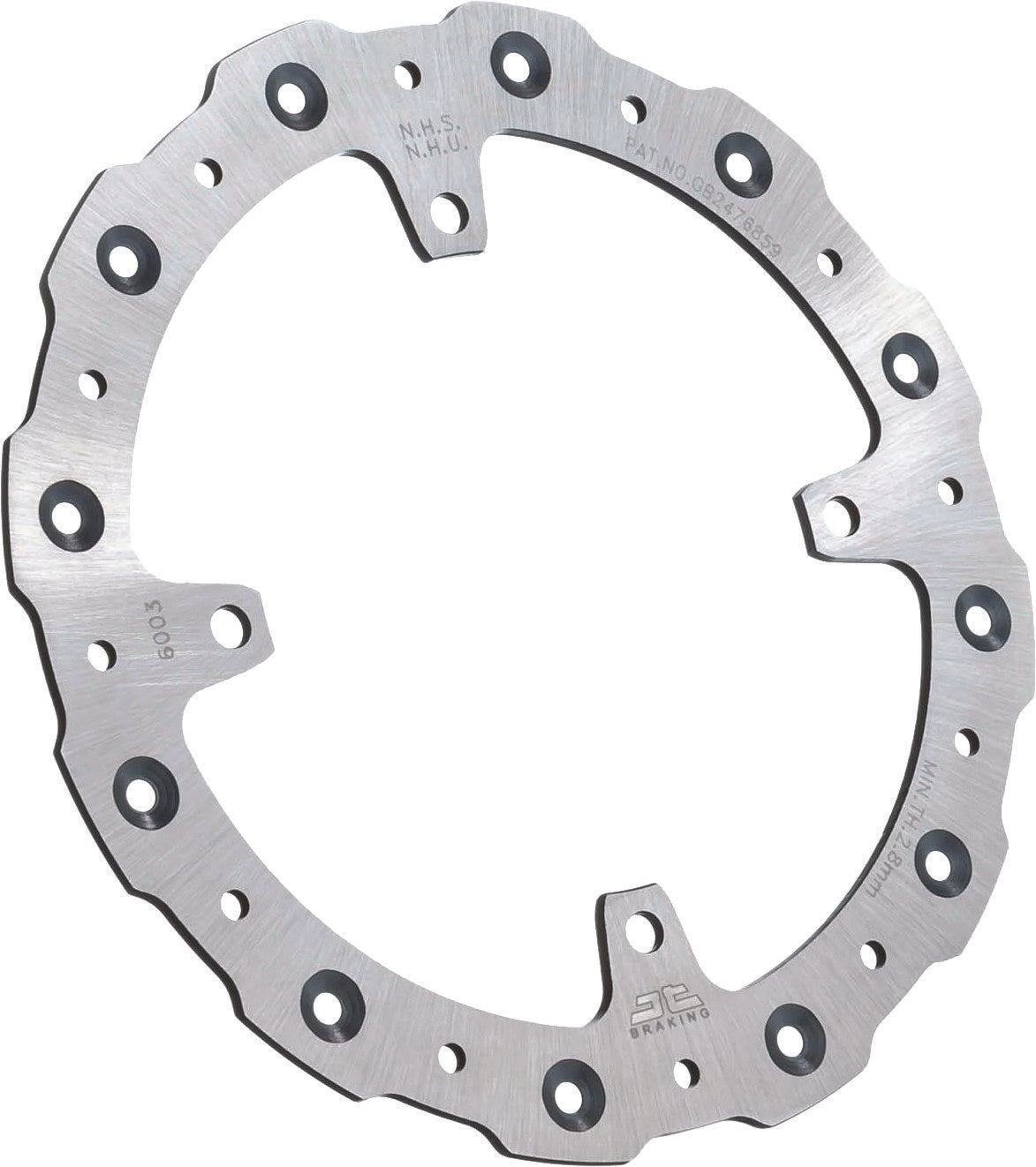 JT Self Cleaning Stainless Steel Brake Rotor