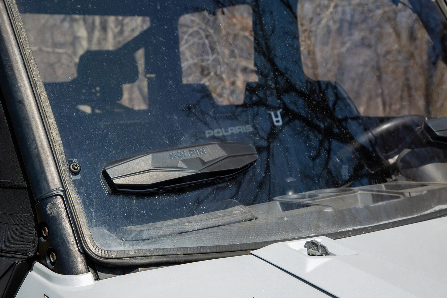 Kolpin Front Poly Windshield - Full Fixed Vented