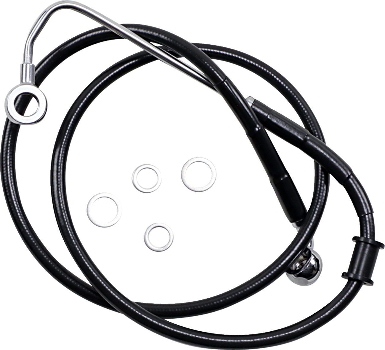 Drag Specialties Extended Length Stainless Steel Brake Line