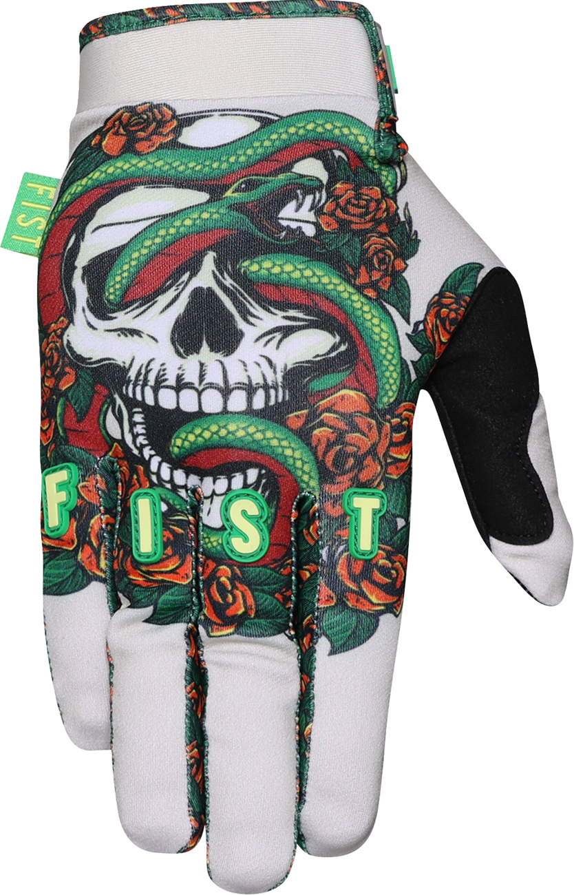 Fist Handwear Strapped Poison Gloves