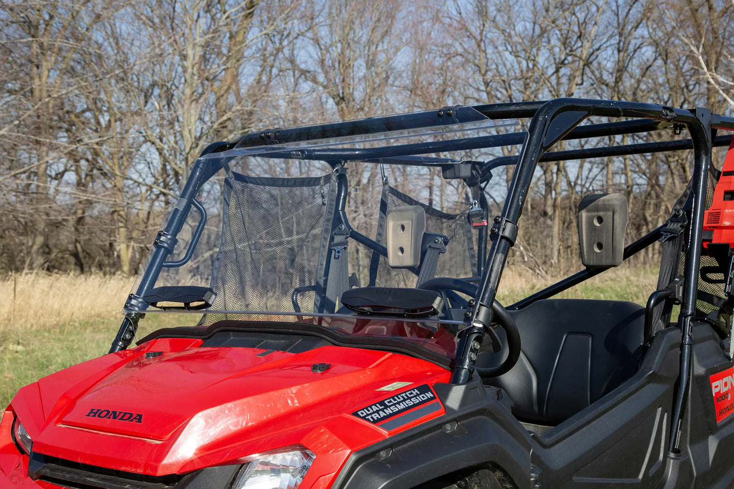 Kolpin Front Poly Windshield - Full Fixed Vented