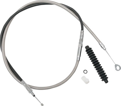 Drag Specialties High-Efficiency Braided Stainless Steel Clutch Cable