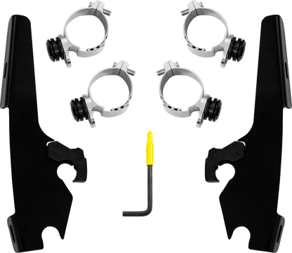 Memphis Shades Fats/Slim Windshield Trigger Lock Complete Mount Kit