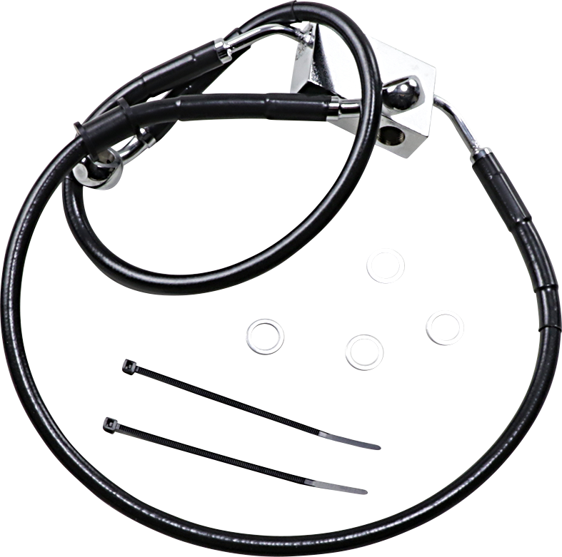 Drag Specialties Extended Length Front Brake Line