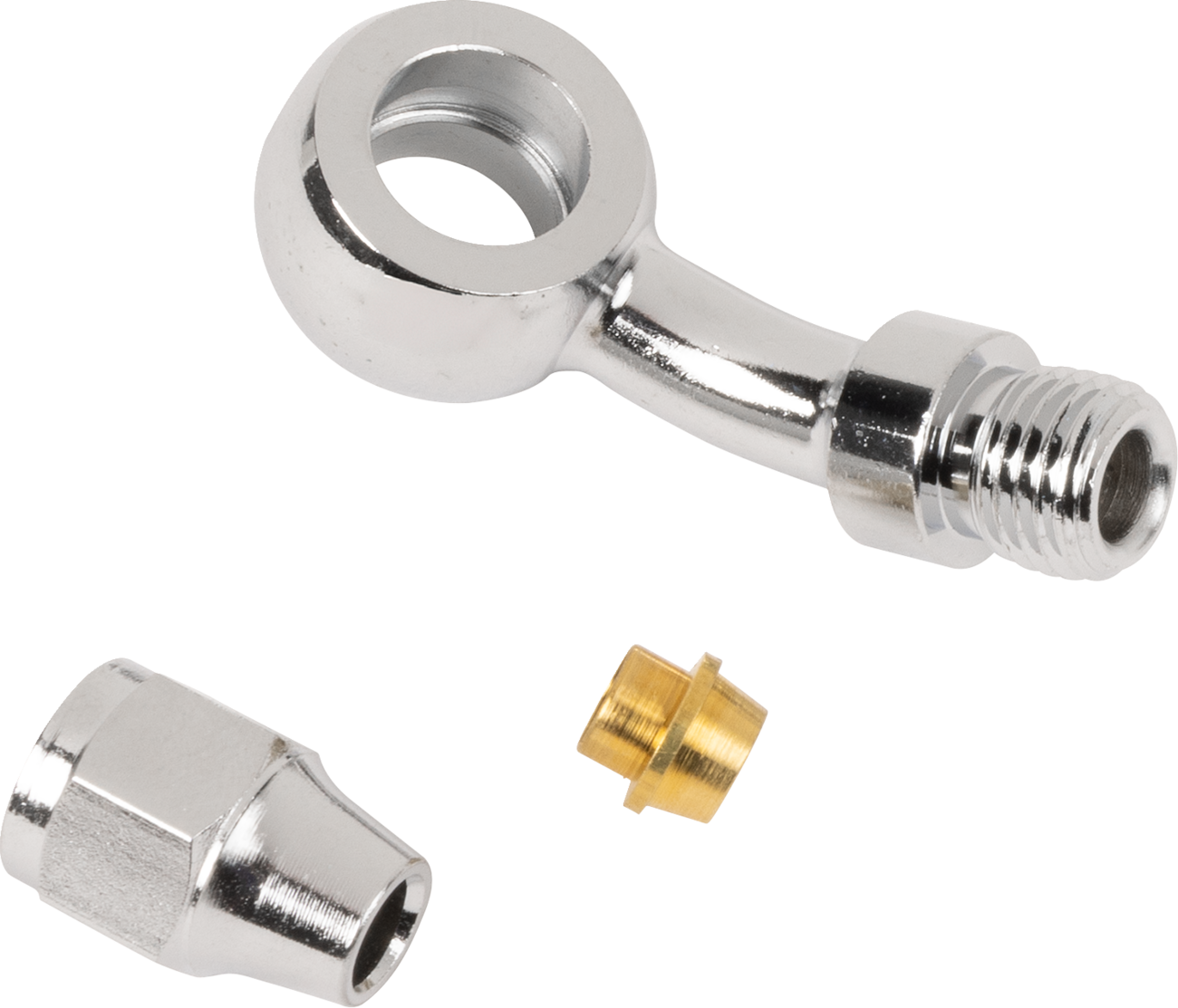 Drag Specialties Chrome Steel Banjo Fitting