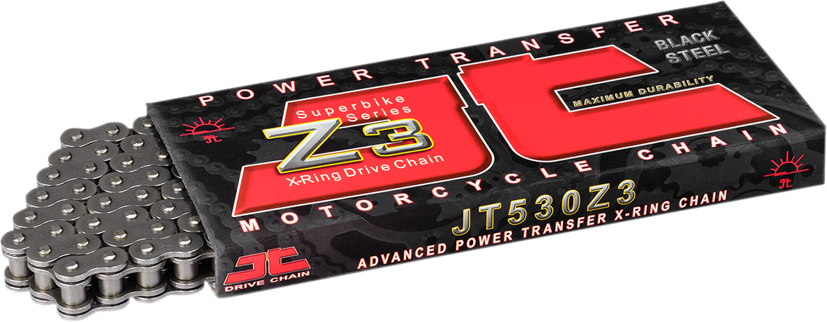 JT Chains 520 Z3 Heavy Duty X-Ring Sealed Drive Chain