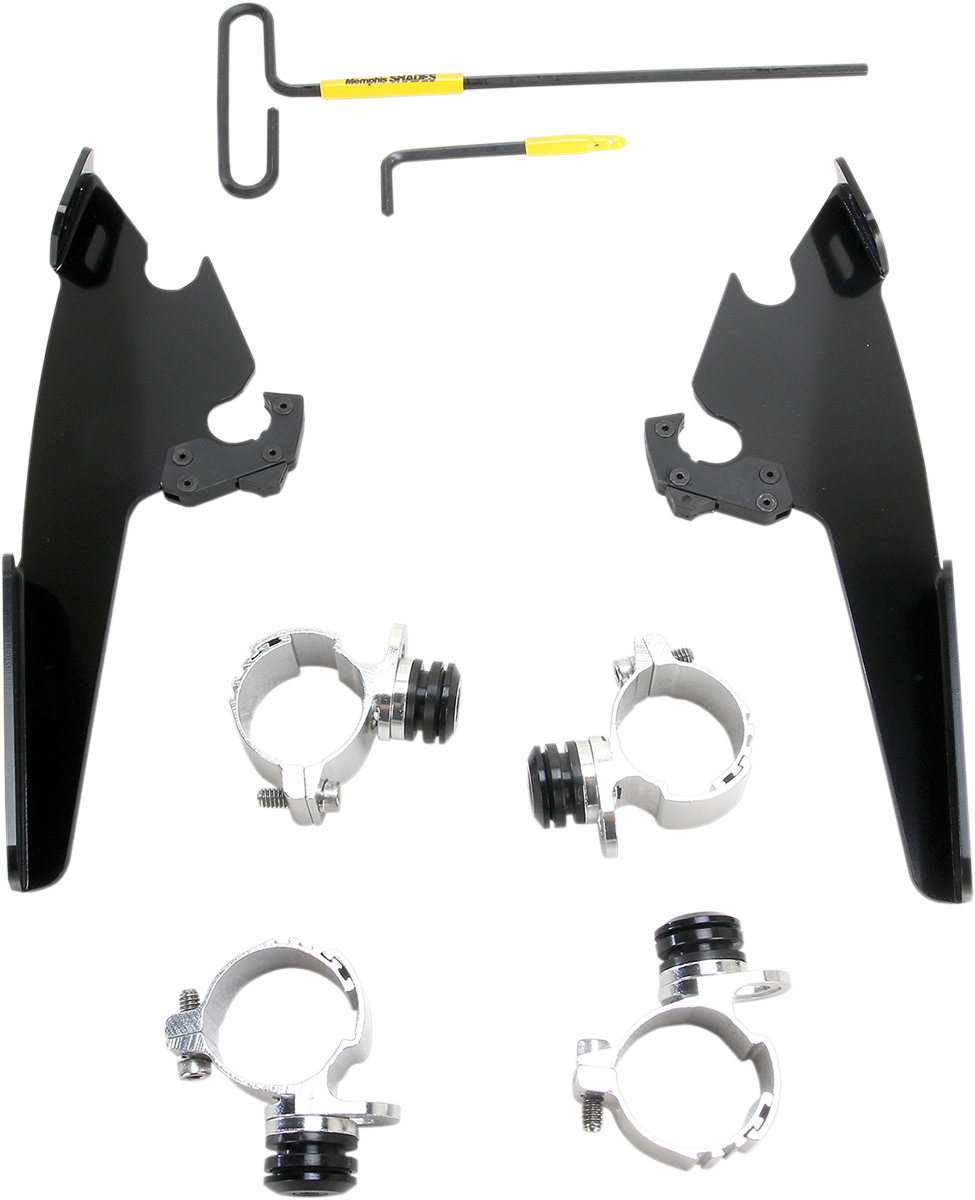 Memphis Shades Fats/Slim Windshield Trigger Lock Complete Mount Kit