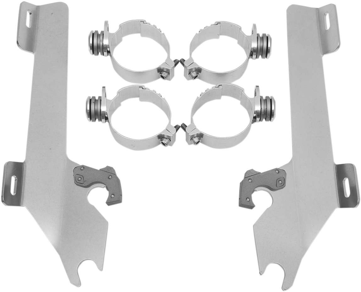 Memphis Shades Windshield Batwing Trigger-Lock Complete Mount Kit