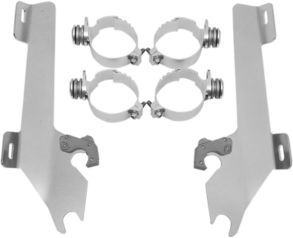 Memphis Shades Windshield Batwing Trigger-Lock Complete Mount Kit