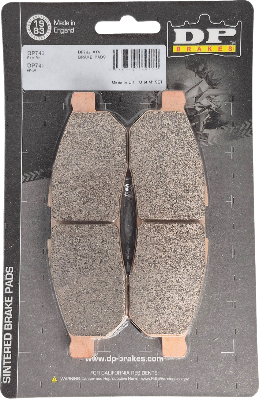 DP Brakes ATV/UTV Sintered Metal Brake Pads