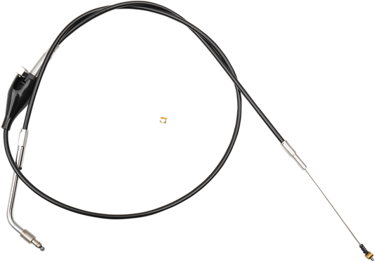 LA Choppers Black Vinyl Braided Handlebar Idle Cable