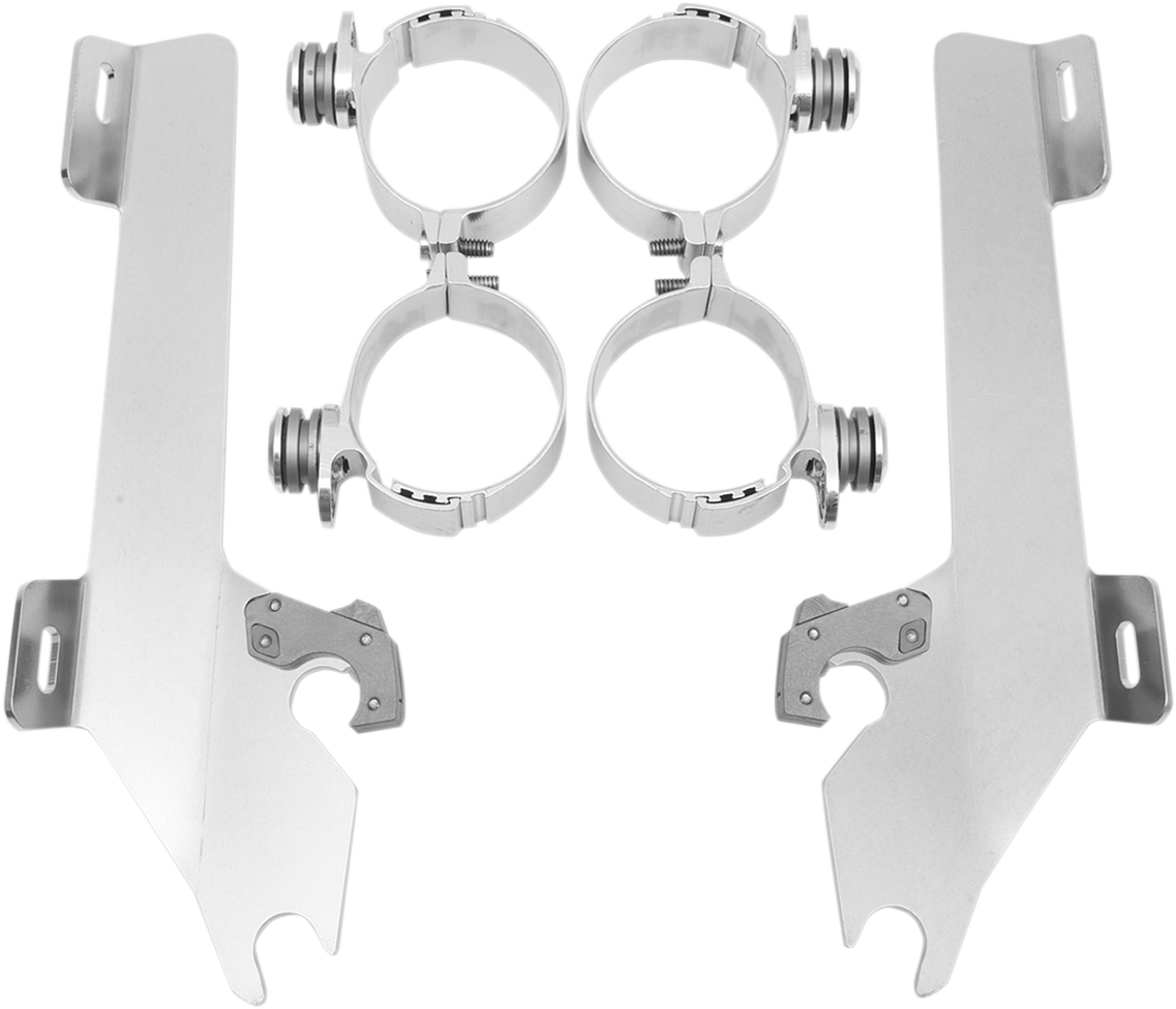 Memphis Shades Windshield Batwing Trigger-Lock Complete Mount Kit