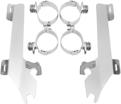 Memphis Shades Windshield Batwing Trigger-Lock Complete Mount Kit
