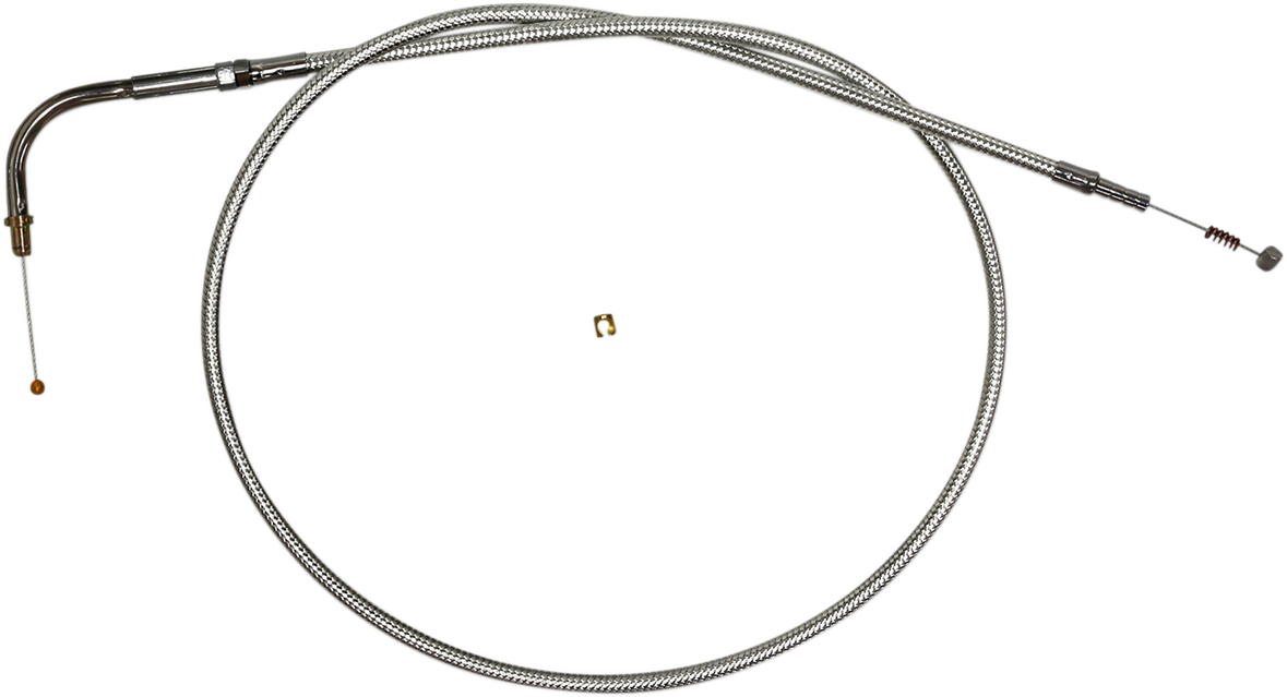 Magnum Shielding Sterling Chromite II Braided Idle Cable for Harley-Davidson