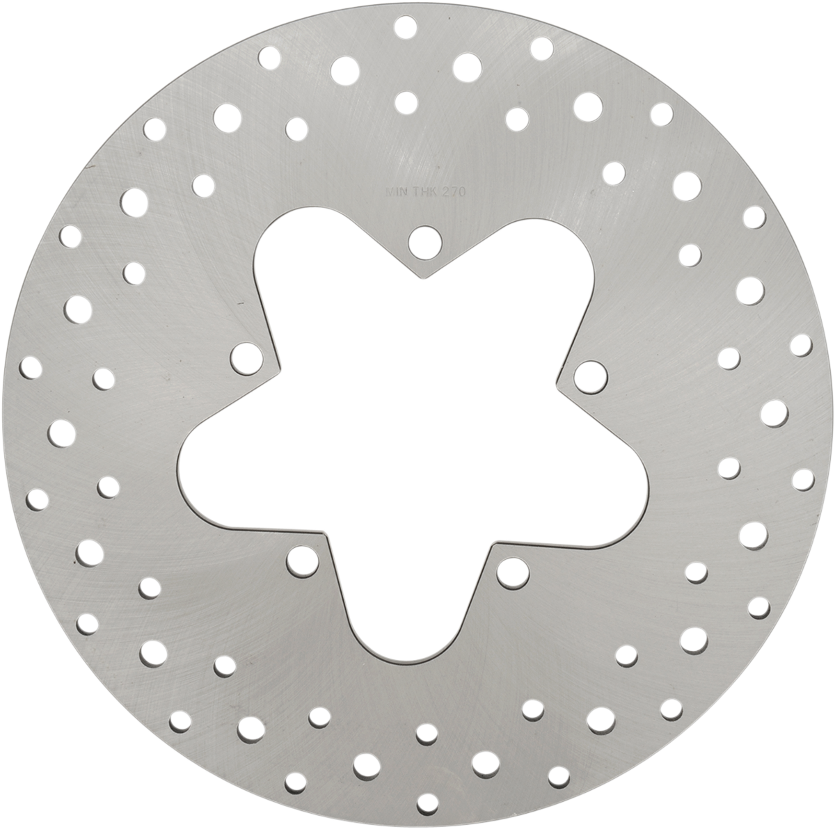Drag Specialties Stainless Steel Drilled Brake Rotor