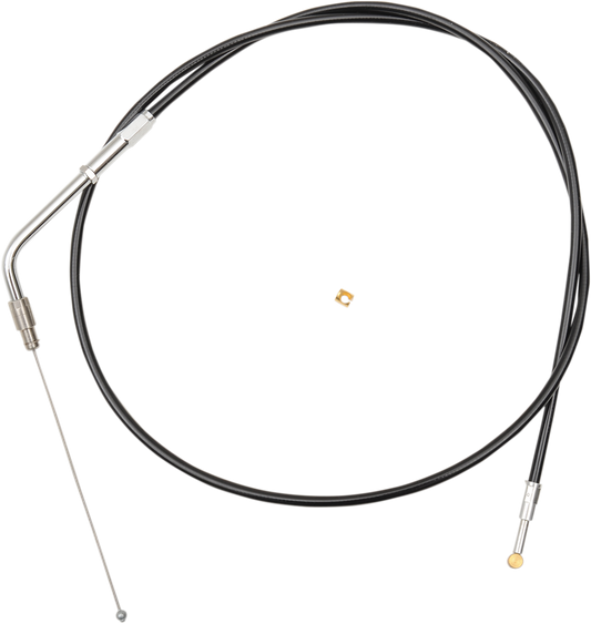 LA Choppers Black Vinyl Braided Handlebar Throttle Cable