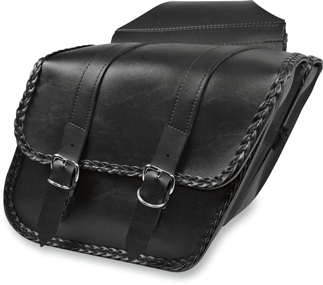 Willie & Max Braided Slant Saddlebags